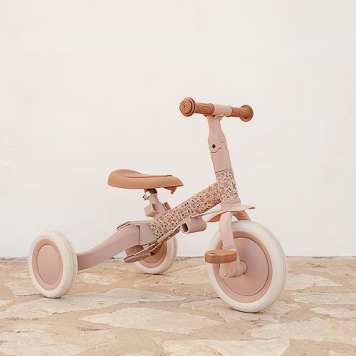 4-in-1 Driewieler Kinderwagen Tricycle – Pink