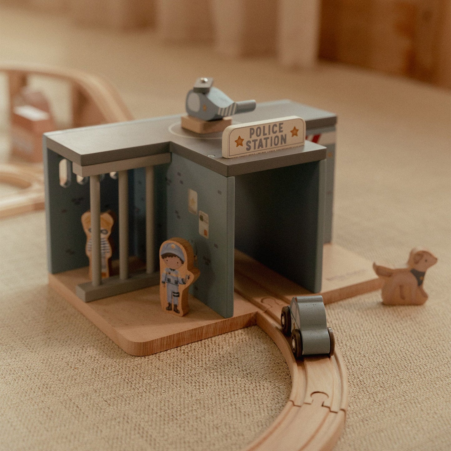 Little Dutch Wooden Police Station Play Set