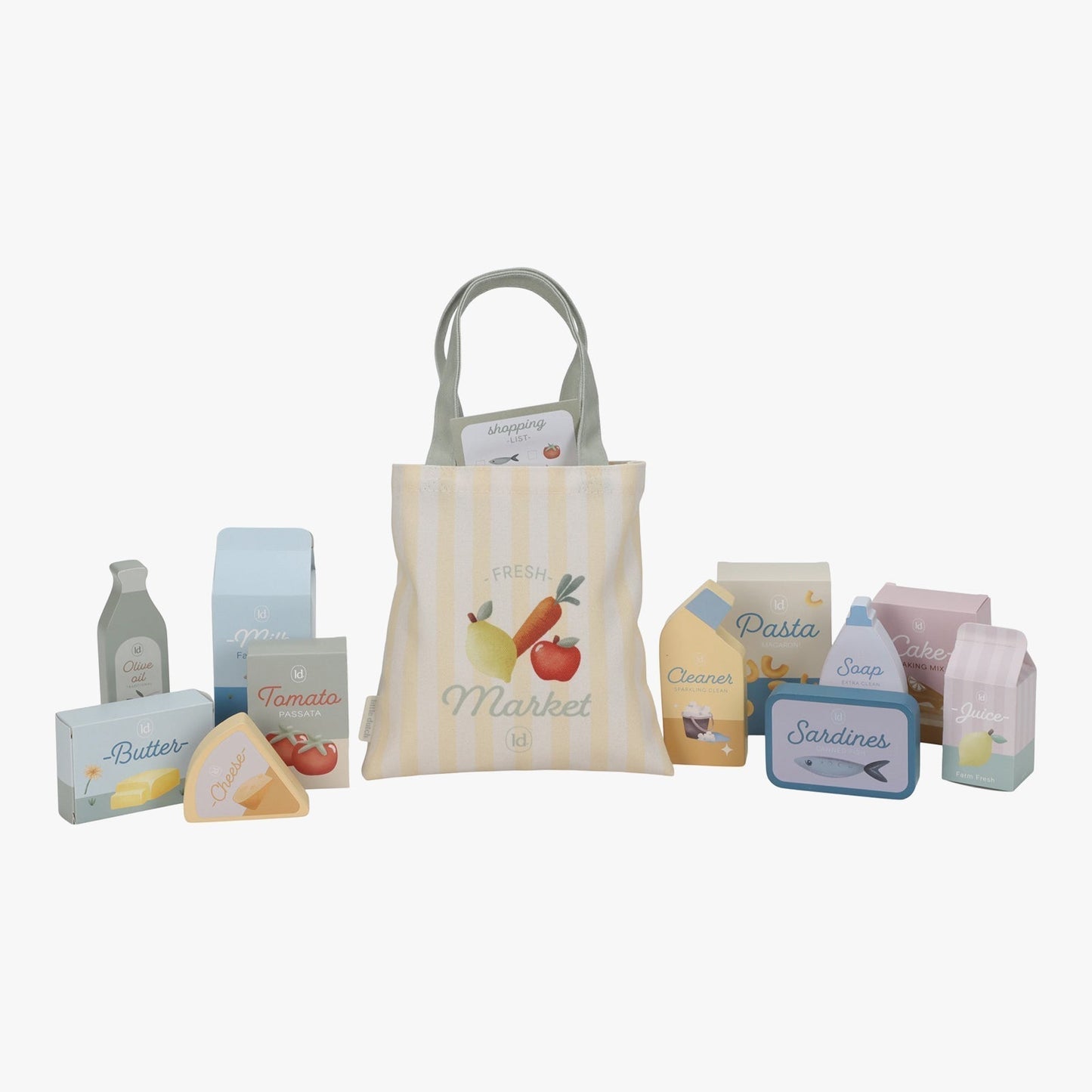 Little Dutch Wooden Shopping Cart for Kids