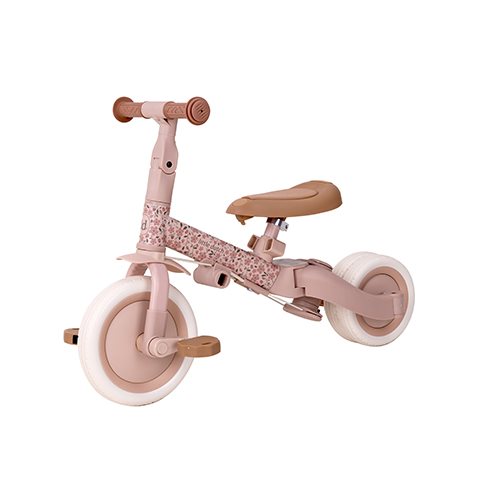 4-in-1 Driewieler Kinderwagen Tricycle – Pink