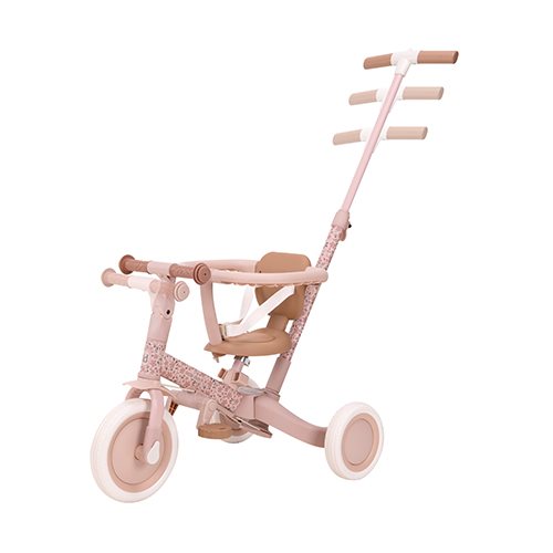 4-in-1 Driewieler Kinderwagen Tricycle – Pink