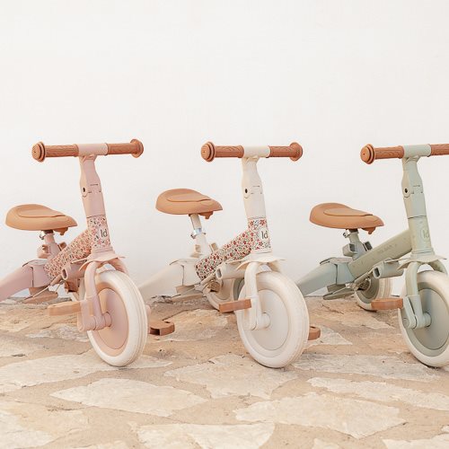 4-in-1 Driewieler Kinderwagen Tricycle – Pink