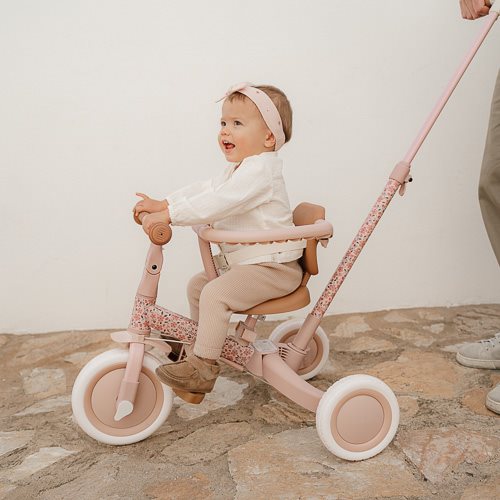 4-in-1 Driewieler Kinderwagen Tricycle – Pink
