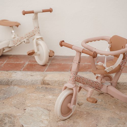 4-in-1 Driewieler Kinderwagen Tricycle – Pink