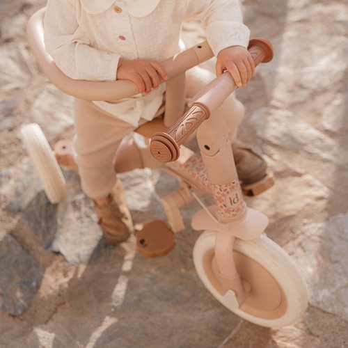 4-in-1 Driewieler Kinderwagen Tricycle – Pink