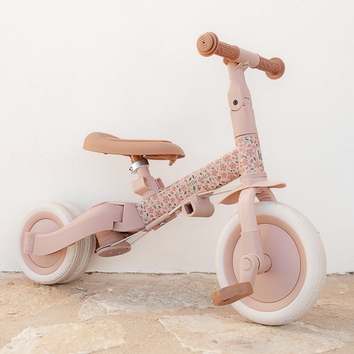 4-in-1 Driewieler Kinderwagen Tricycle – Pink