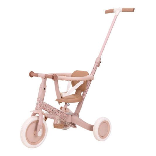 4-in-1 Driewieler Kinderwagen Tricycle – Pink