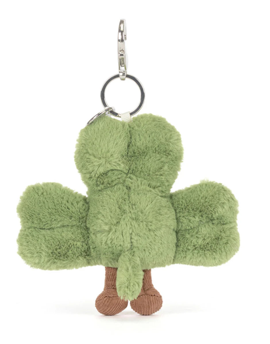 Jellycat Amuseables Shamrock Plush Keyring Charm