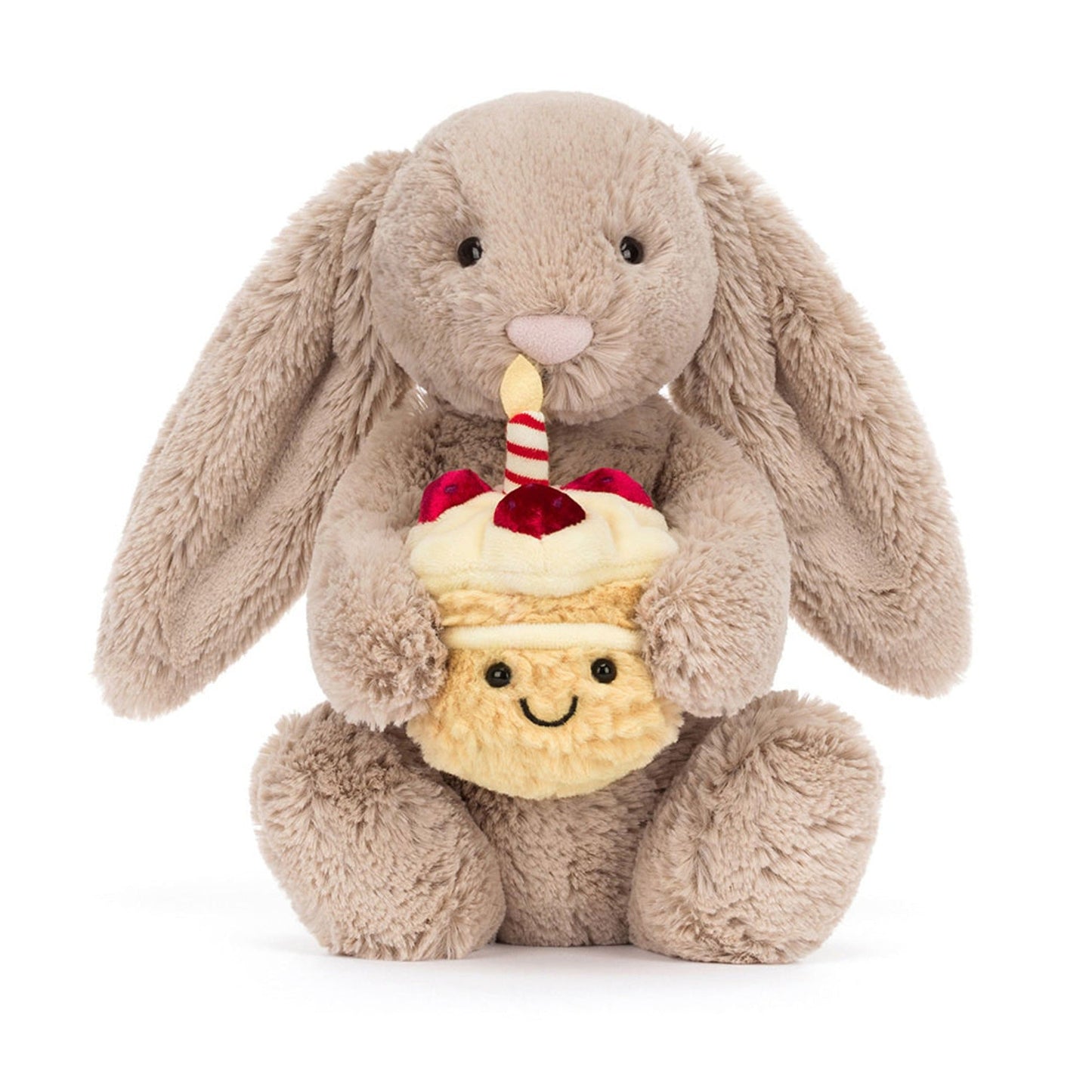 Bashful Beige Bunny – Birthday Edition Soft Toy