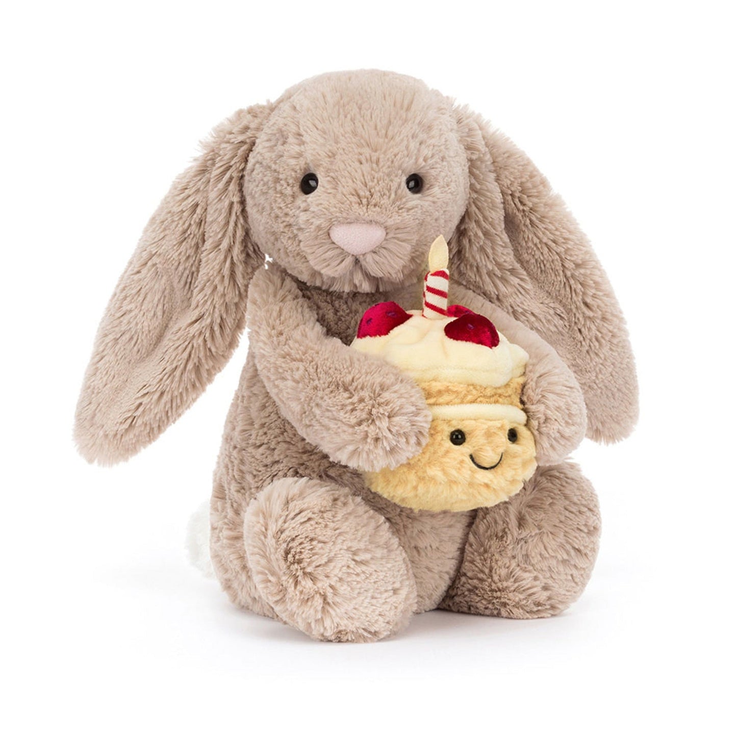 Bashful Beige Bunny – Birthday Edition Soft Toy