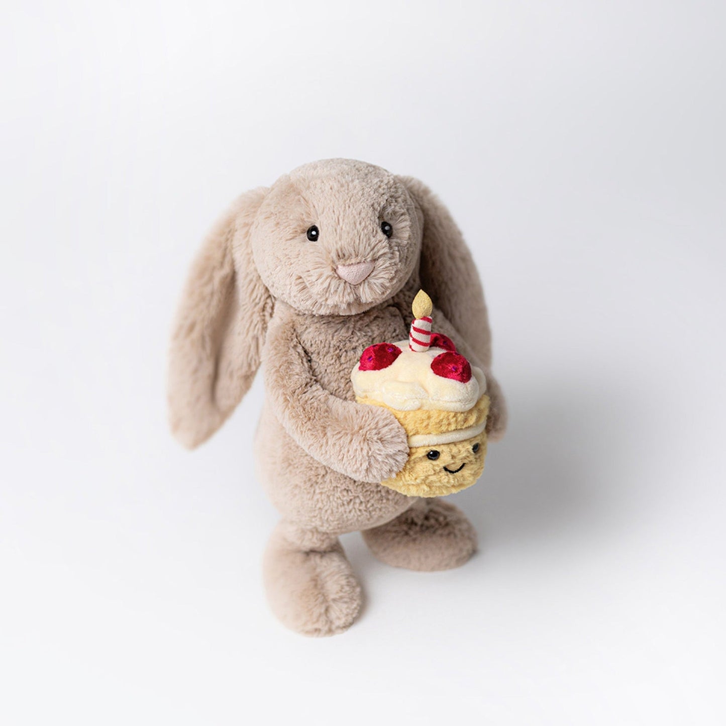 Bashful Beige Bunny – Birthday Edition Soft Toy