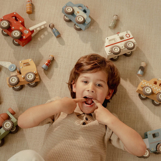 Little Dutch Wooden Vehicle Set Toy
